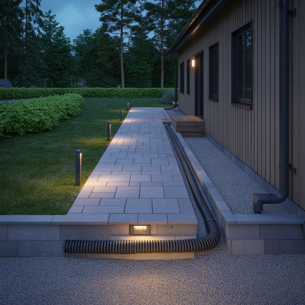 belysning i stenlagda gangar checklista for kabeldragning